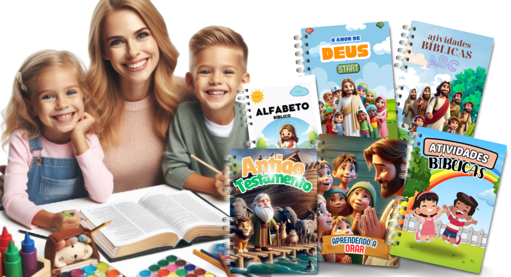 Atividades bíblicas criativas que tiram seus filhos das telas, fortalecem a fé e transformam o tempo em momentos de aprendizado e conexão com Deus!